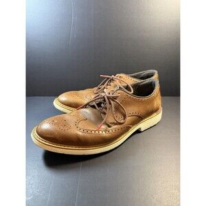 Cole Haan Men's 11.5M Grand-Series 360 Wingtip Oxford Brown Leather Dress Shoes